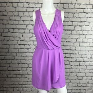 Cals Lilac Strappy Faux Wrap Dress